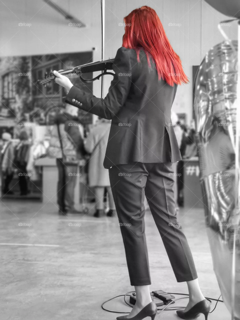 Fiery violin