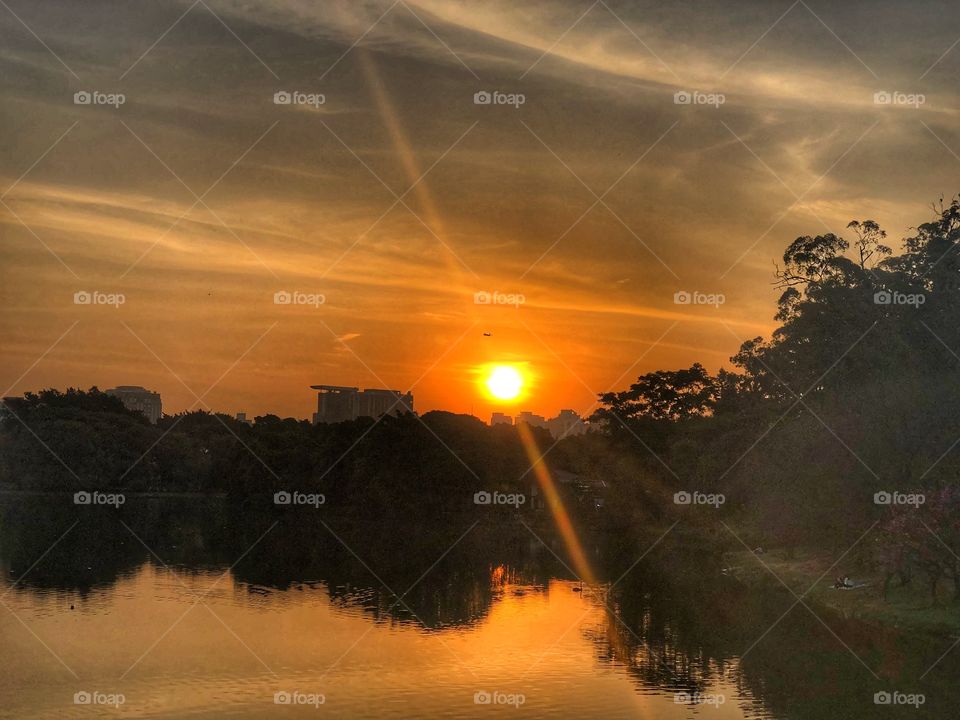 Sunset in São Paulo 