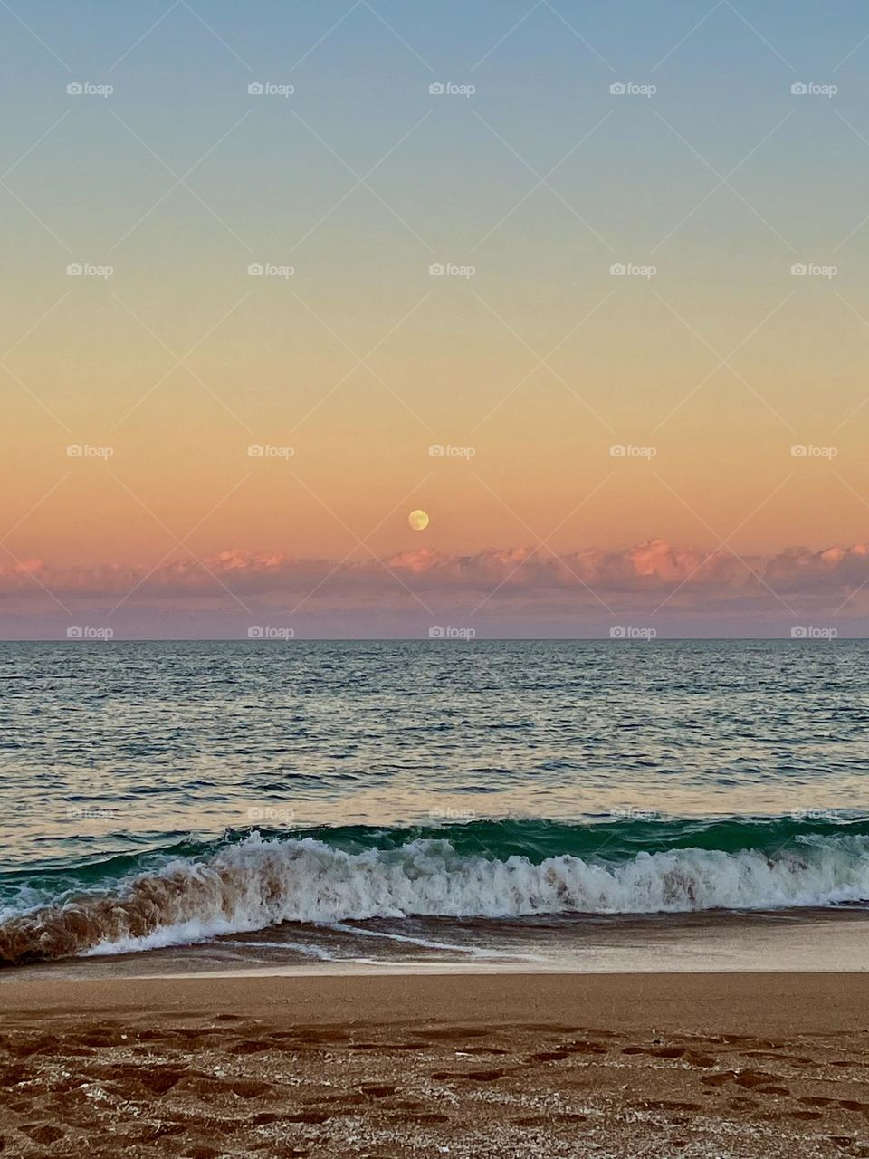 Moon Rise on the Atlantic