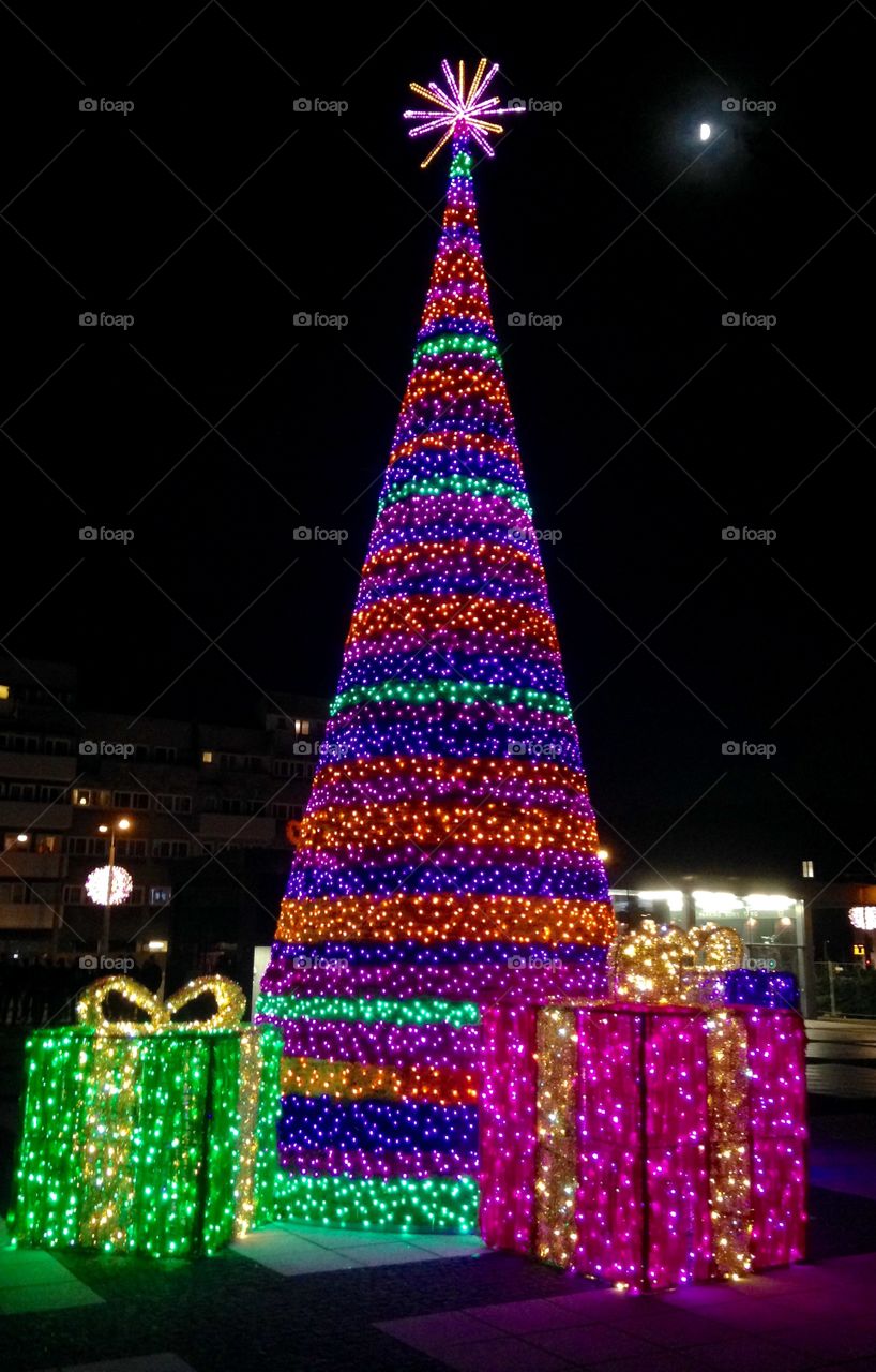 No Person, Christmas, Celebration, Bright, City