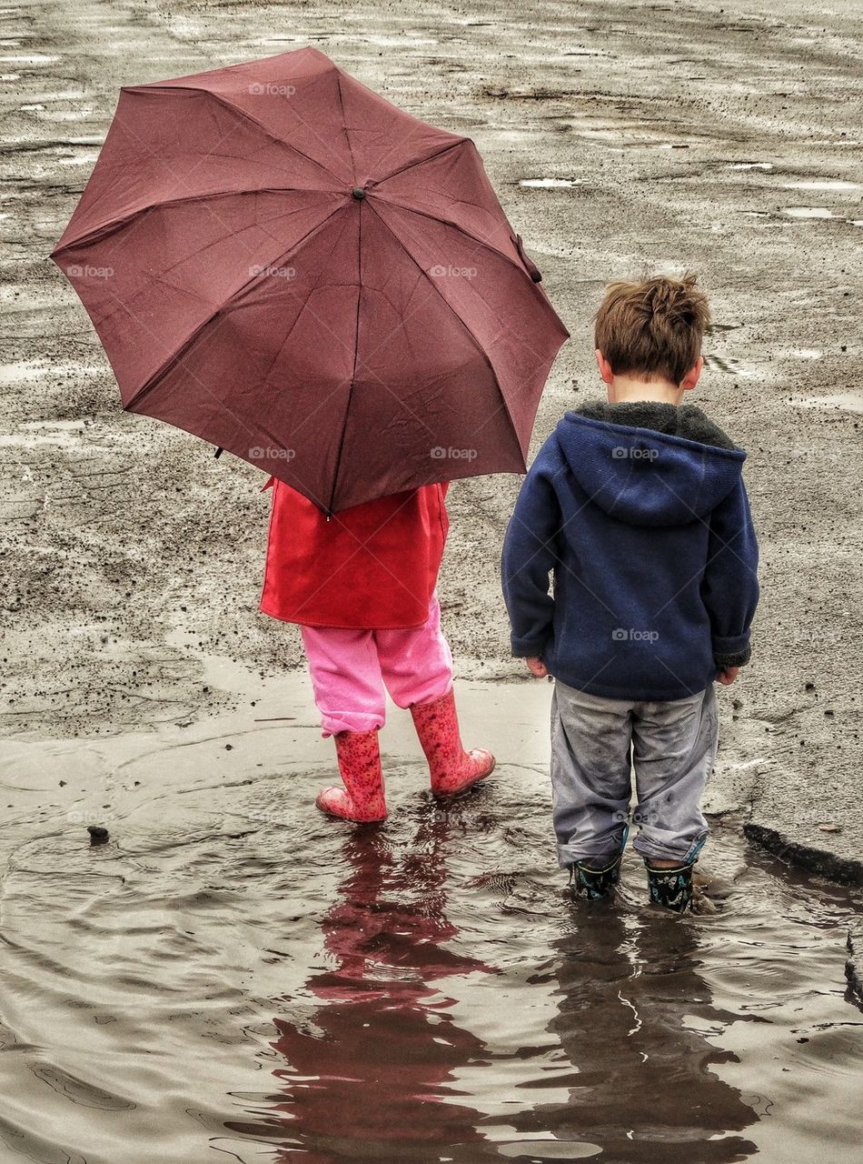 Young Love In The Rain