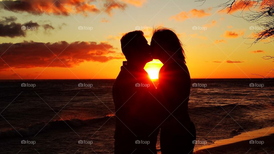 Love at sunset