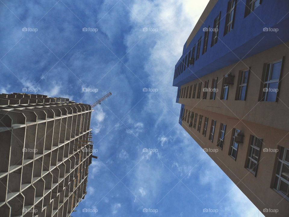 houses against the sky