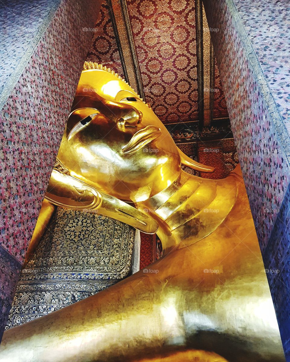 Sculpture of Buddha in Buddhist temple