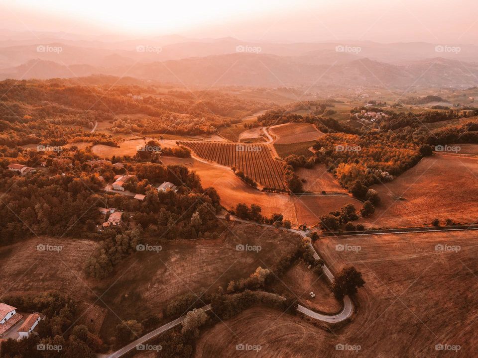 Sunset in Italy