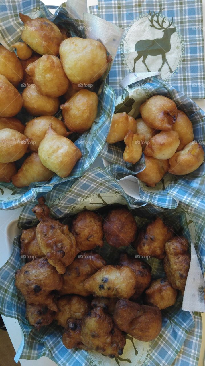 Dutch doughnuts for new year party