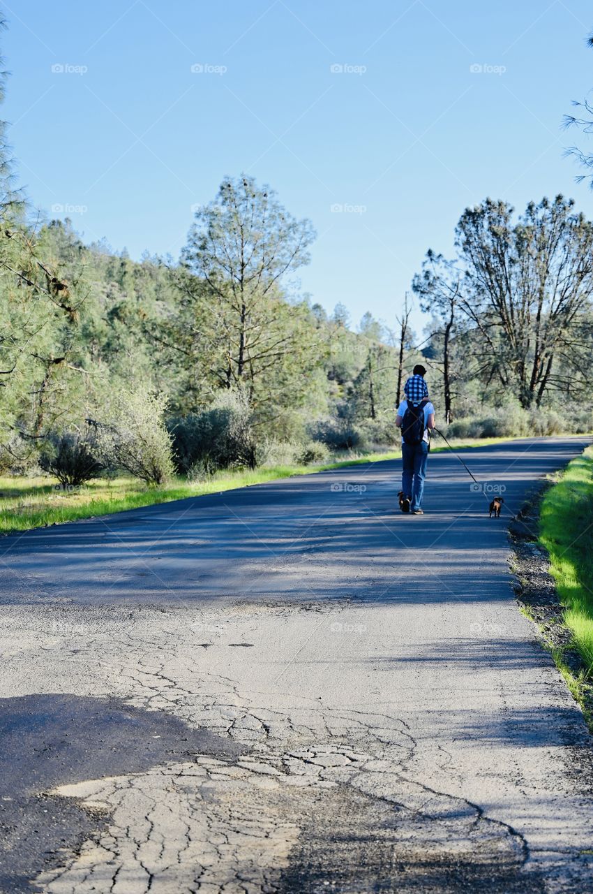 Daddy, you are the best ride there is with two cute guards 🥰