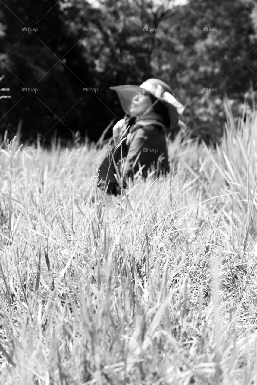 in the ricefield