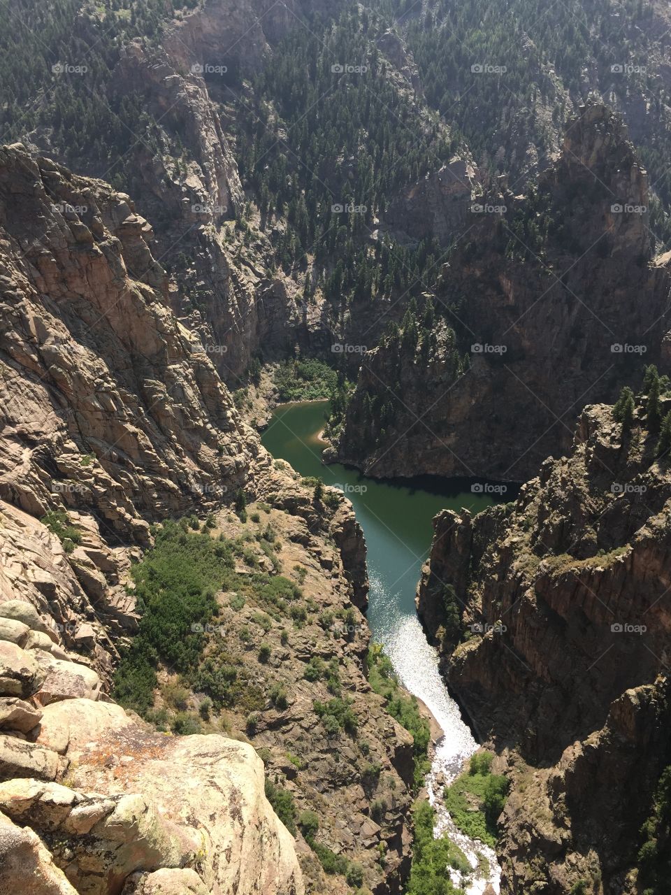 Curecanti Creek view. Hiking in the beautiful black canyon