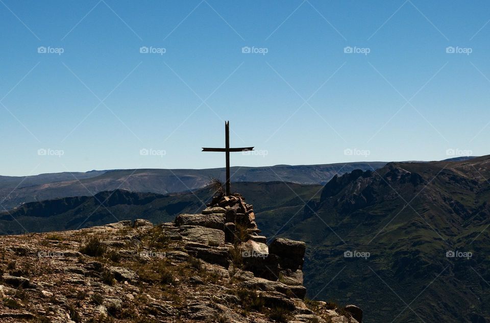 A cross in the mountain 