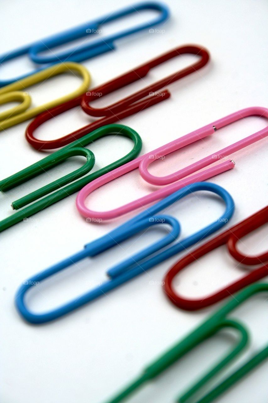 Colored paper clips