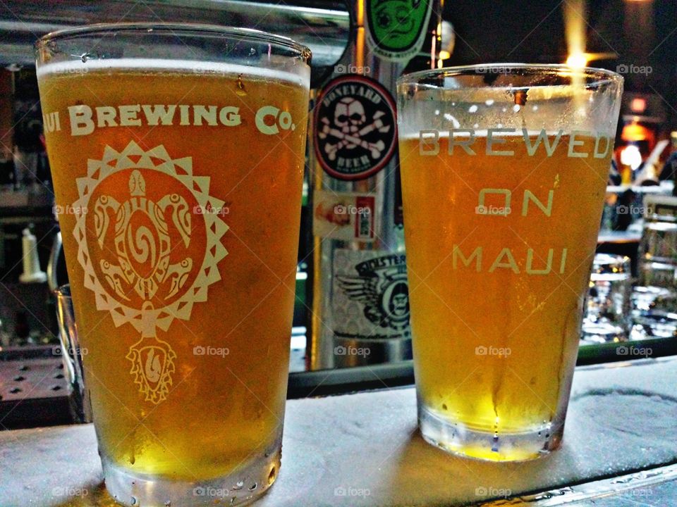 Brewed on Maui. Brewed on Maui