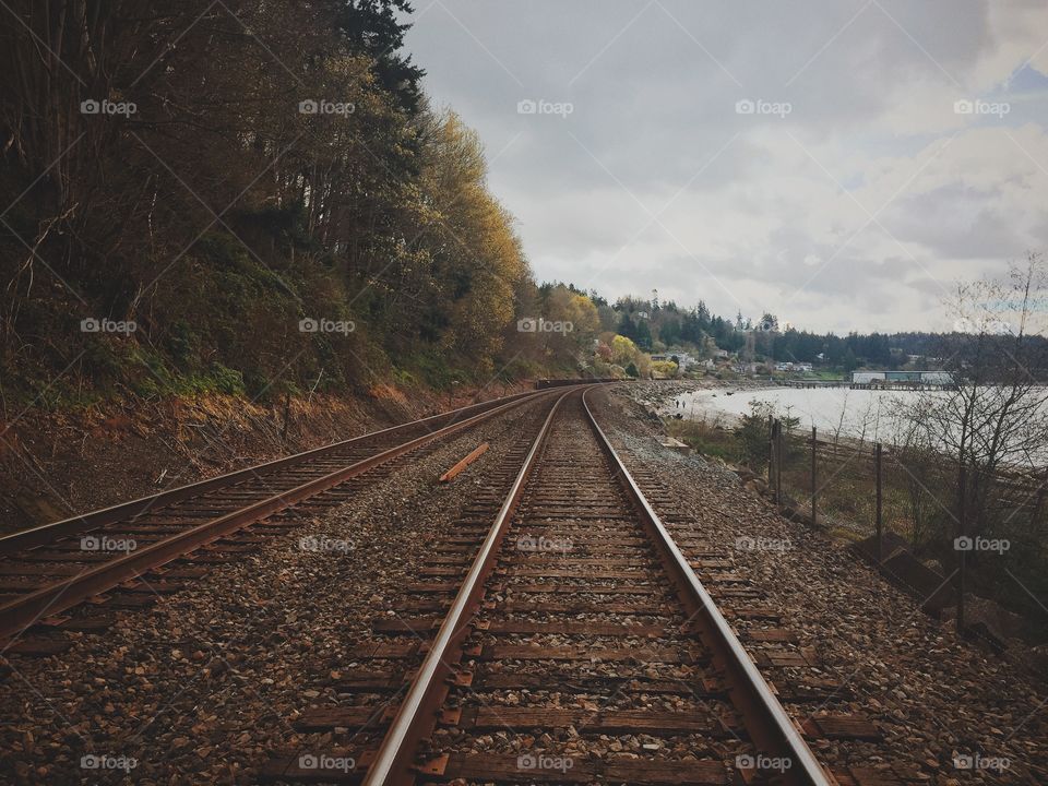 Railroad . The old railroad 