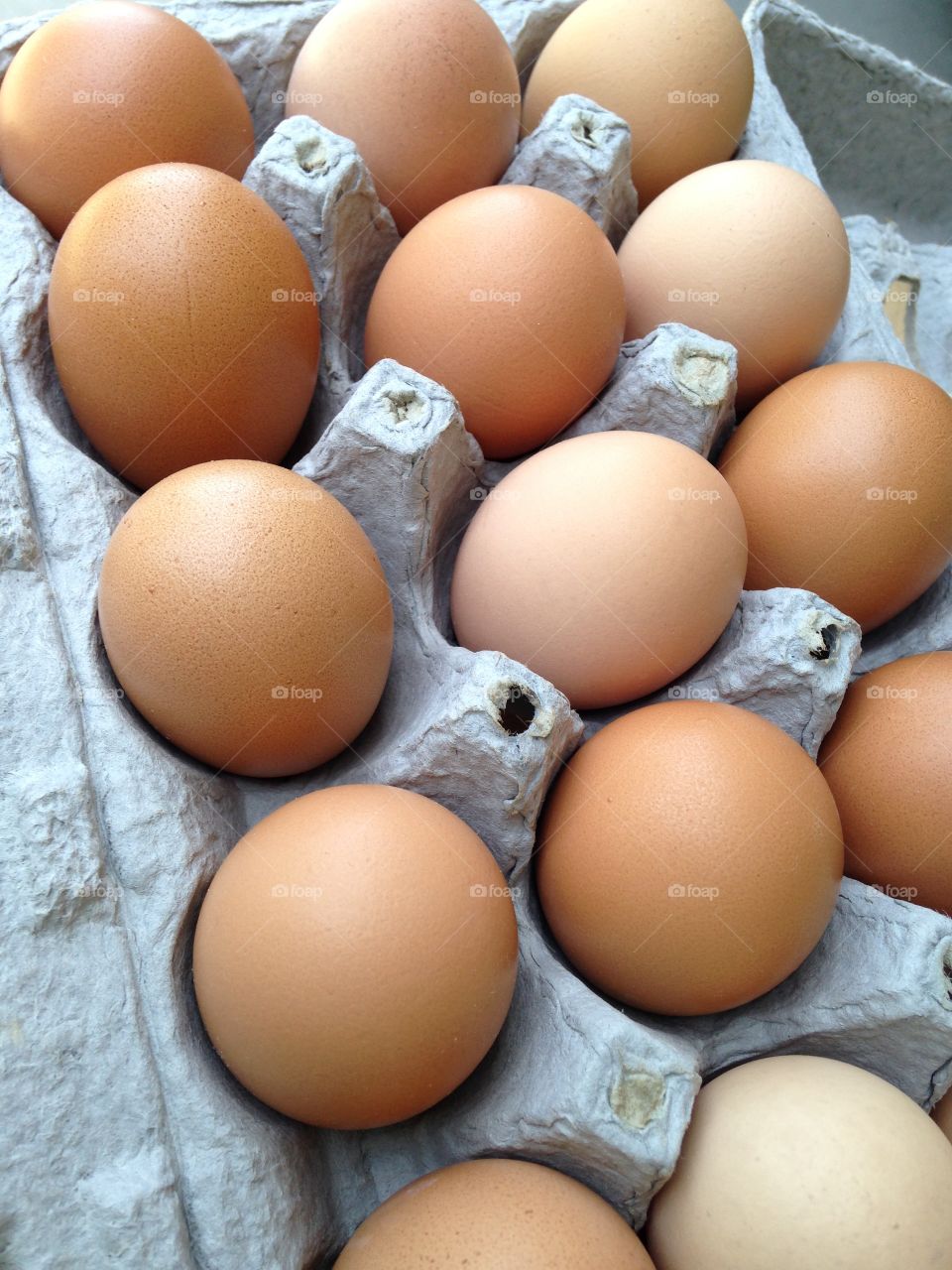 Farm eggs. We raise a small flock or free range chicken for eggs. 