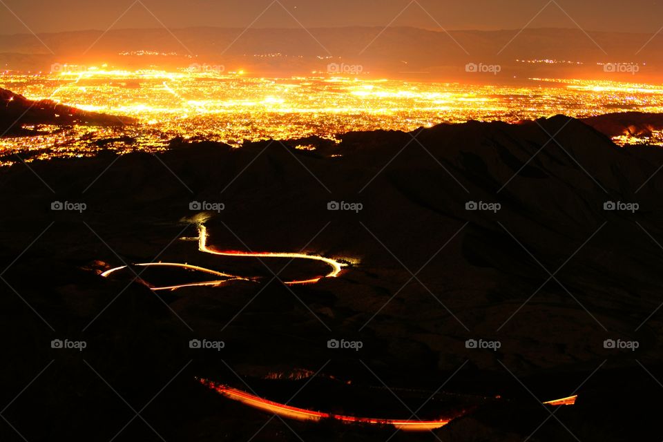 long exposure over the valley