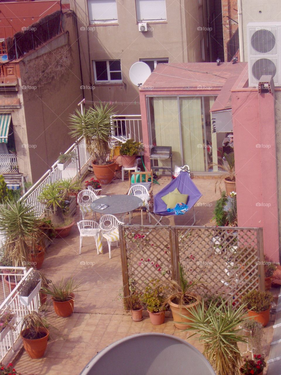 Outside lounge balcony in a dwelling