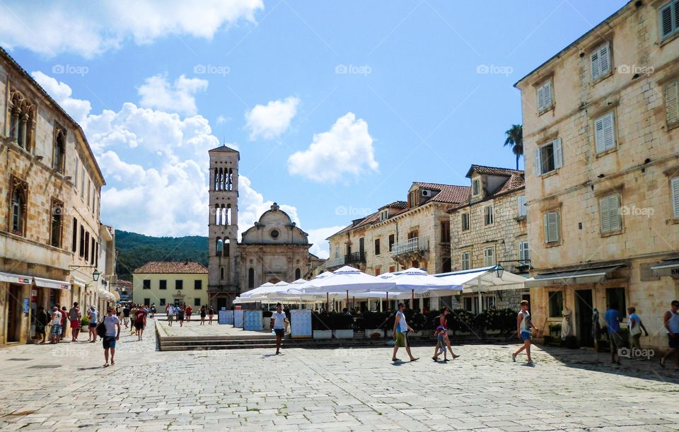 Town in Hvar, Croatia