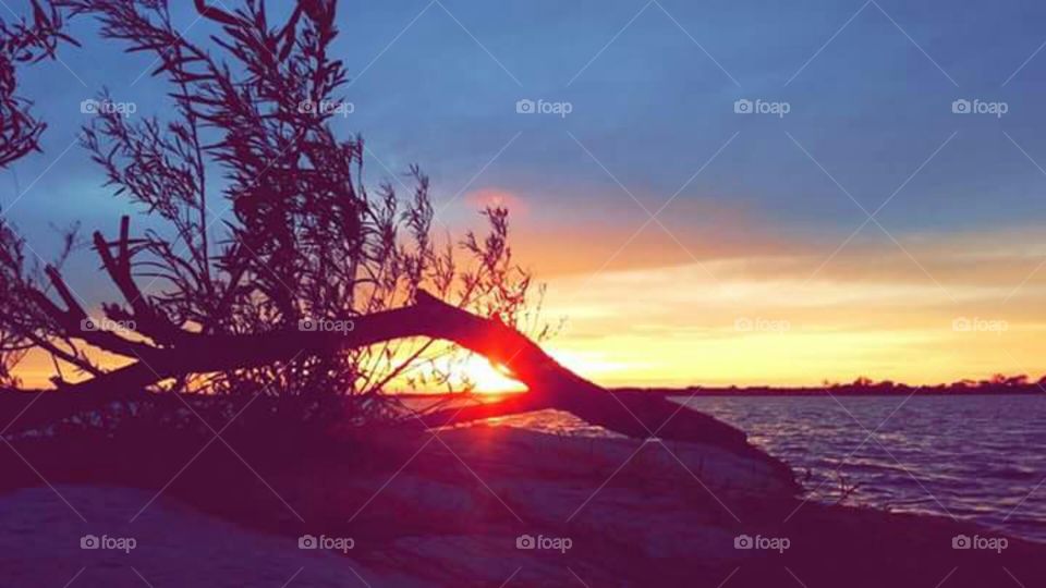 Sunset at Lake Carl Blackwell