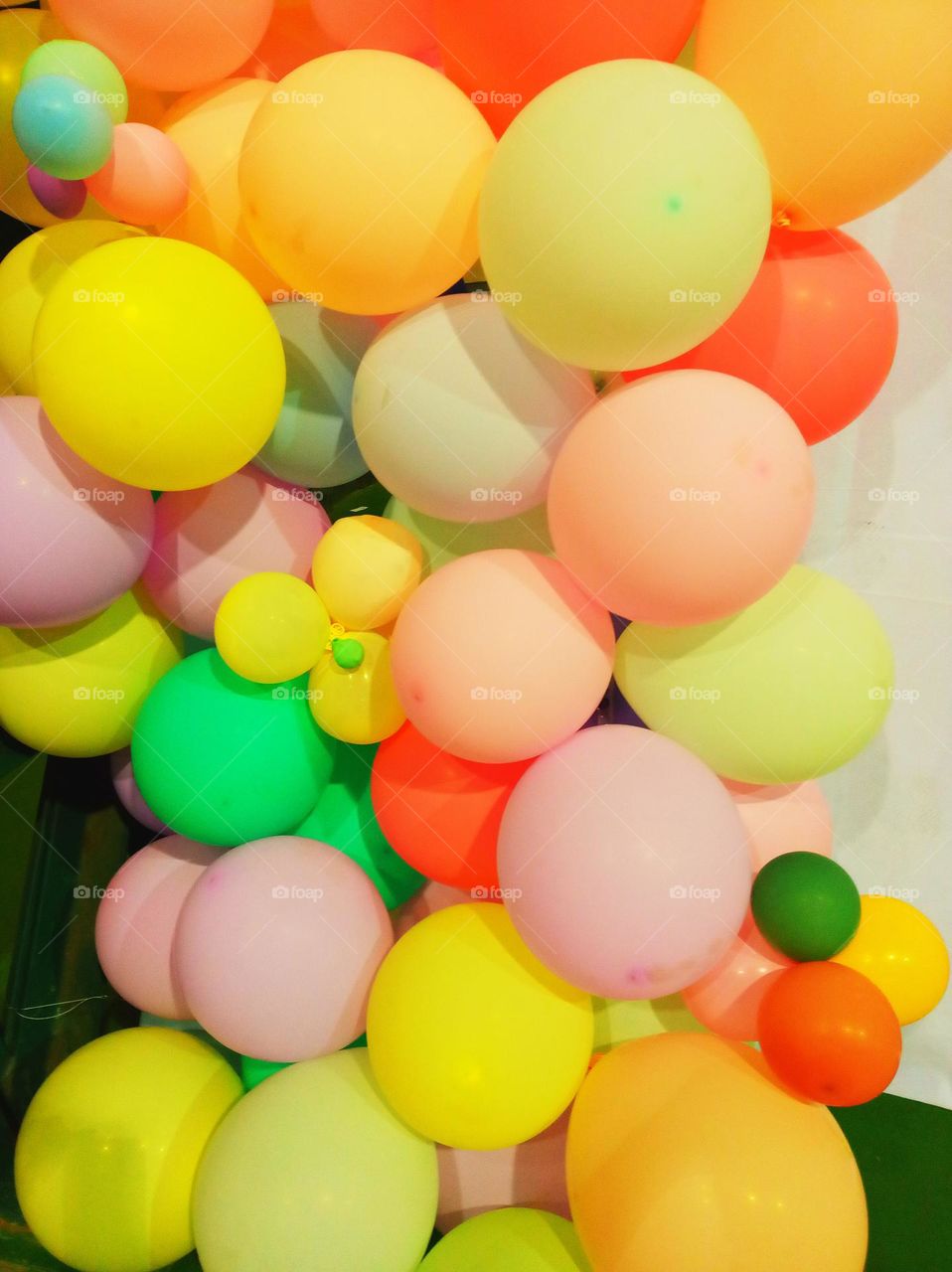 Bright and colorful balloons. Good for celebrations.