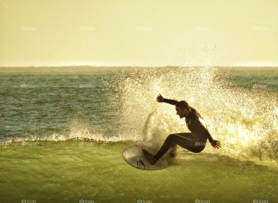 Skilled Surfer In California 