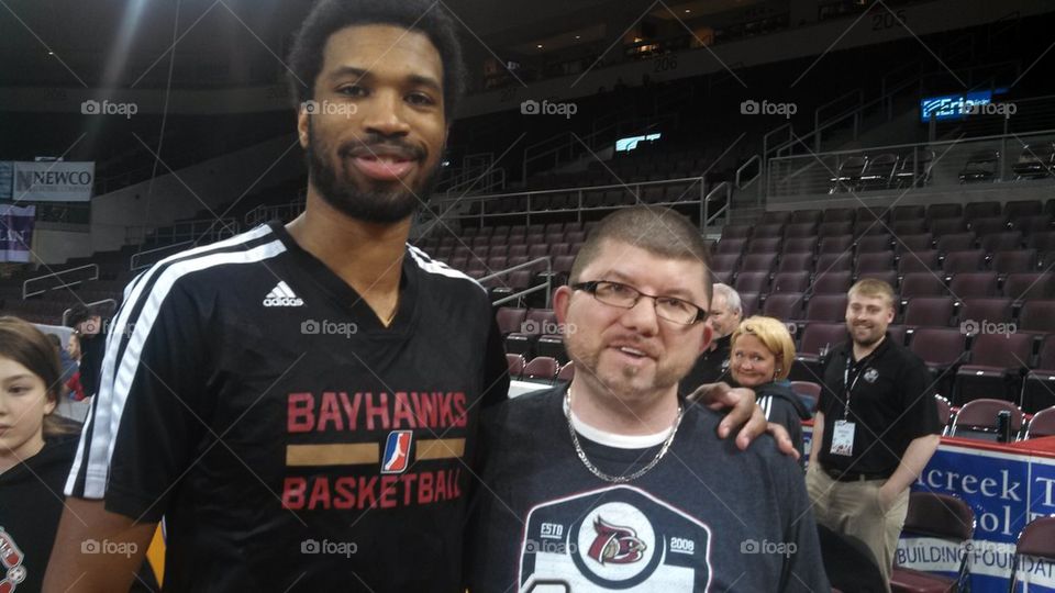 me with Scott Suggs of the Erie Bayhawks