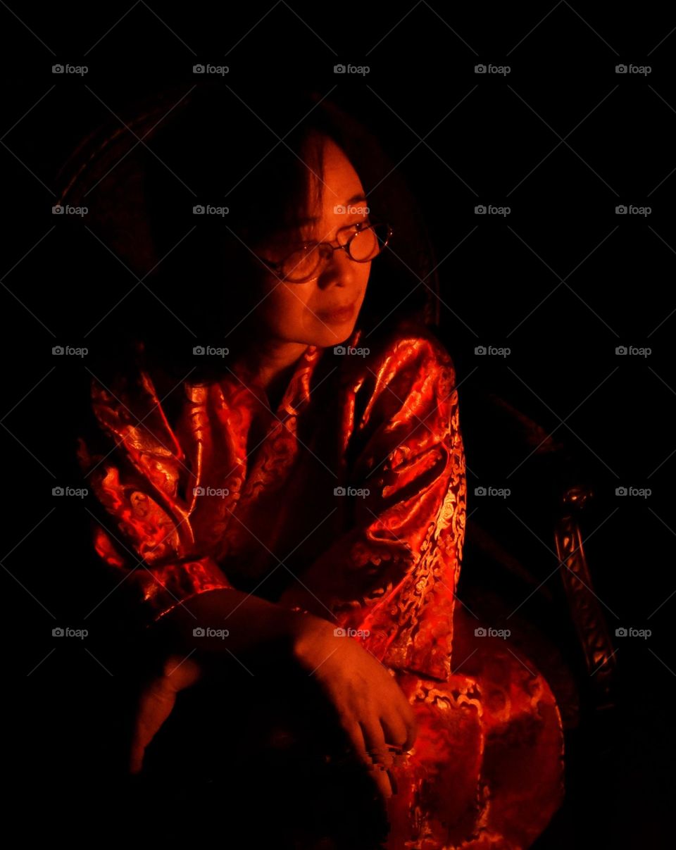 the fire glowing, the thoughts lingering