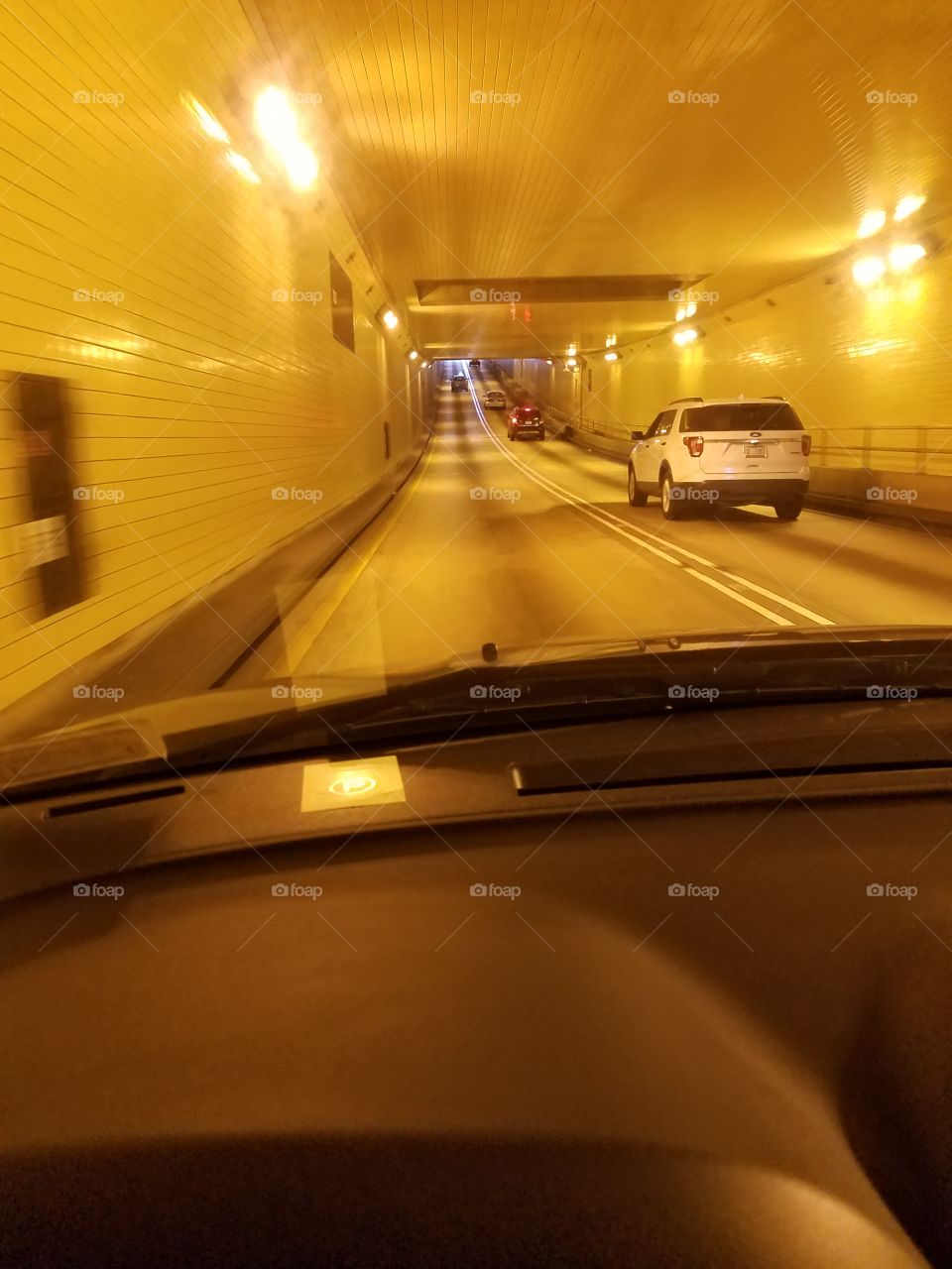 Inside the tunnel