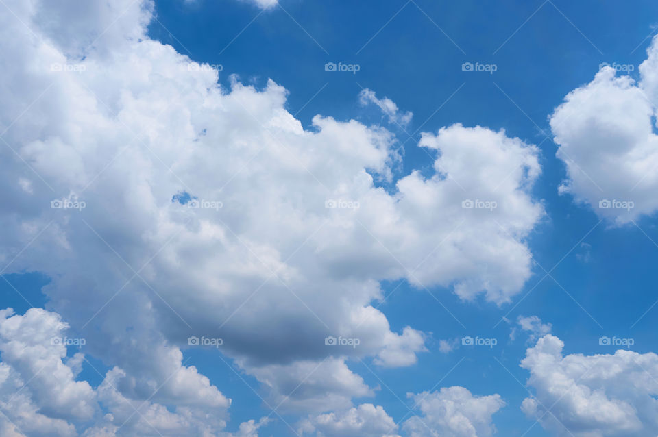 Clouds and blue sky background 