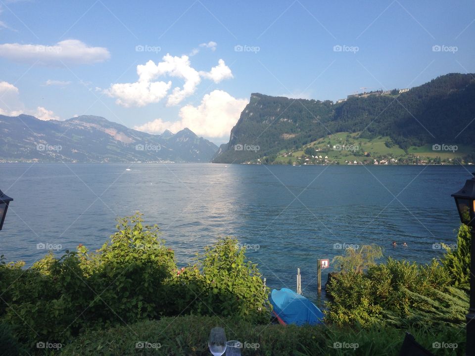 Went on a boat ride to Swiss Quality Seehotel in Kastanienbaum, Switzerland.
