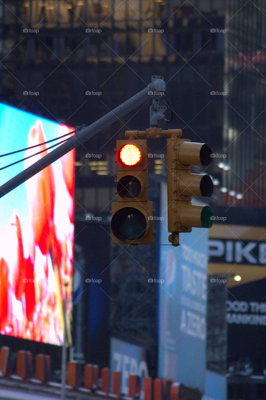 Traffic lights in New York city