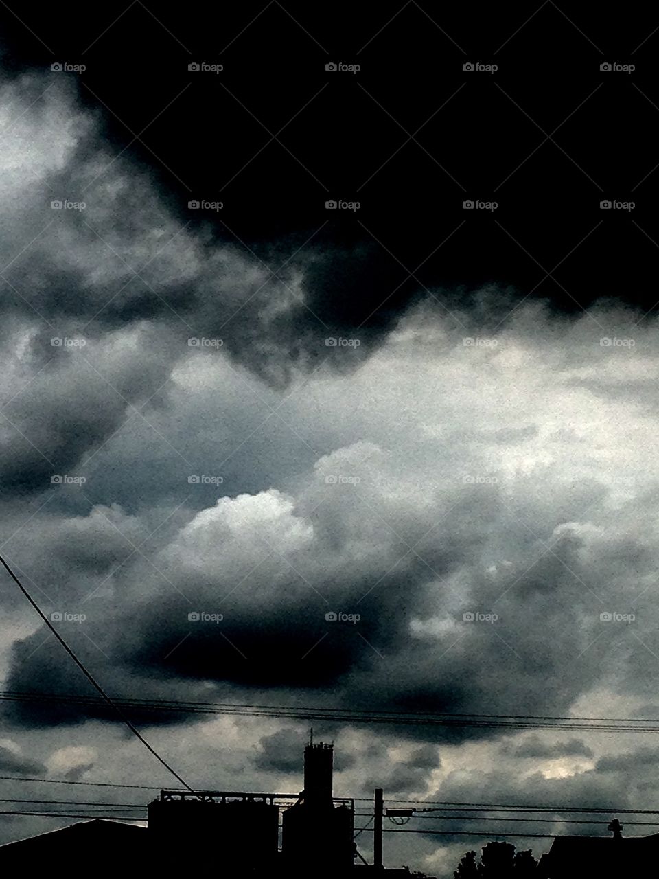 Clouds dark sky