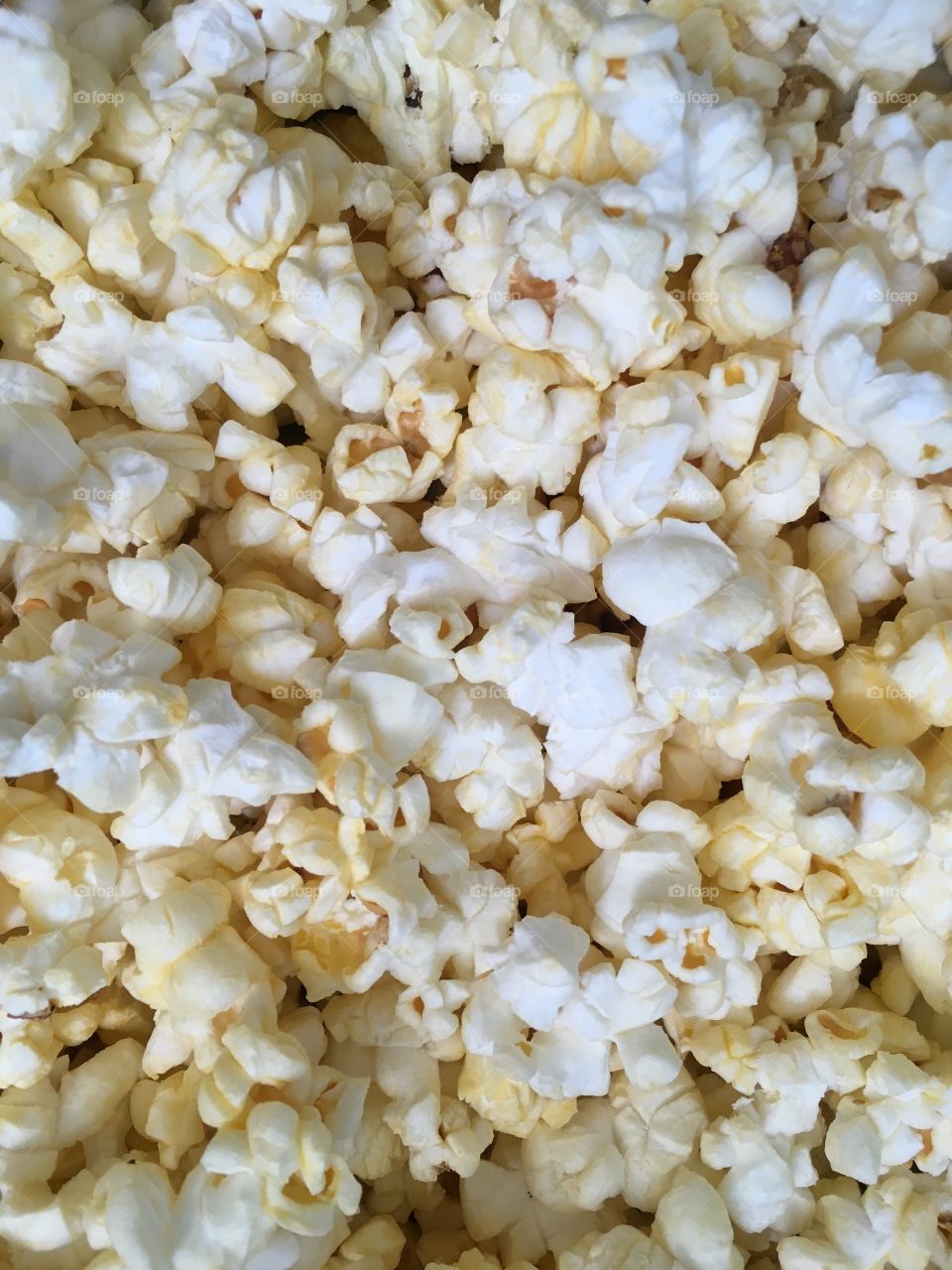 Close up of buttered popcorn