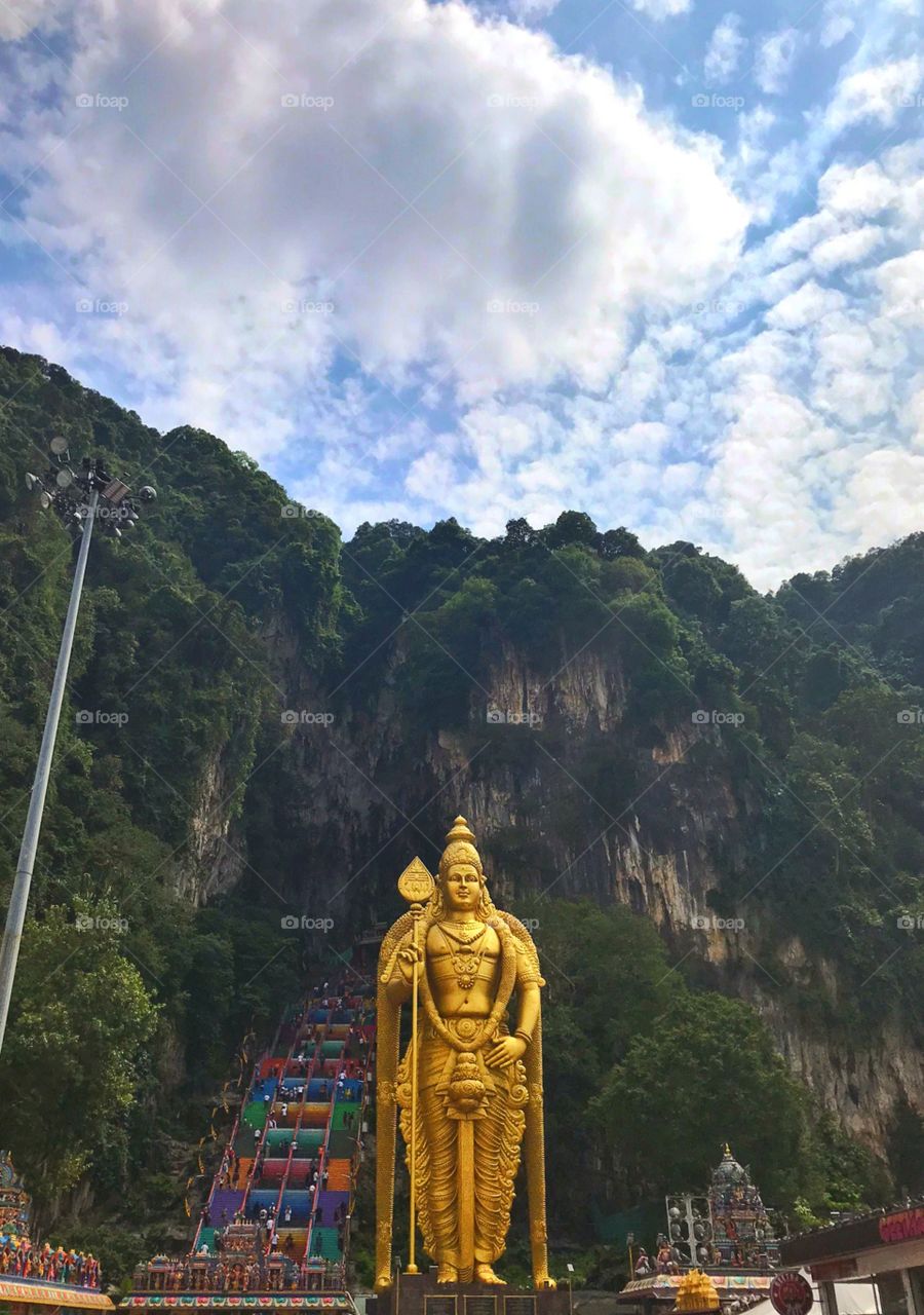 Lord Murugan Statue representing Murugan, is the tallest statue of a Hindu deity in Malaysia and third tallest statue of a Hindu deity in the world.