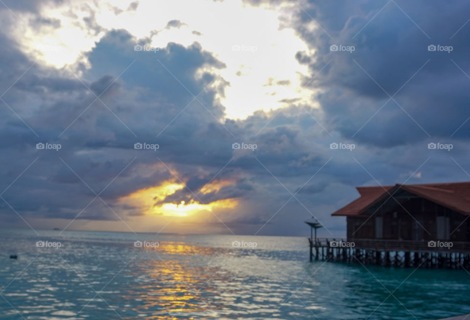Derawan Island Scenery On The Sunset