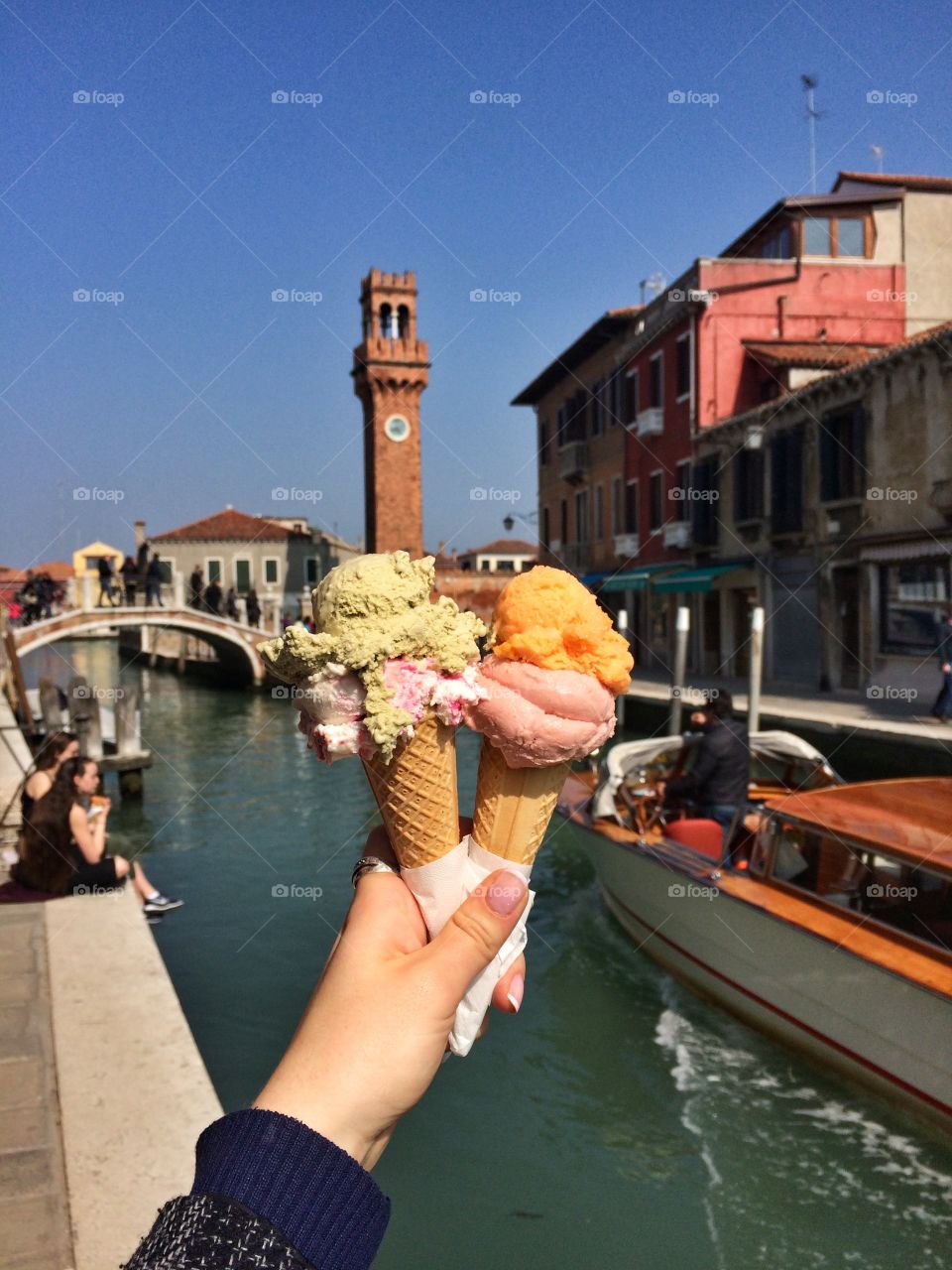 What can be better than Italian gelato? Two Italian gelatos!
