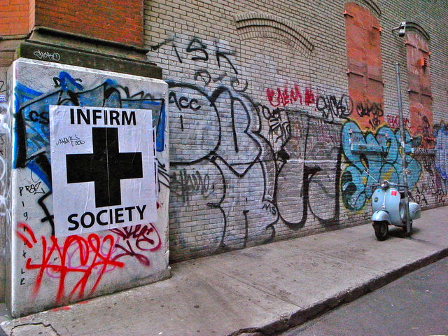 street graffiti city sign by javidog