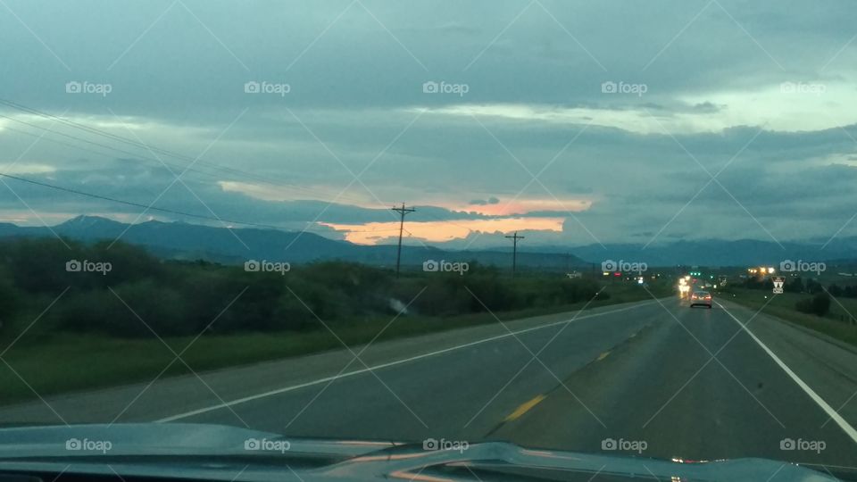 my first sunset in Colorado