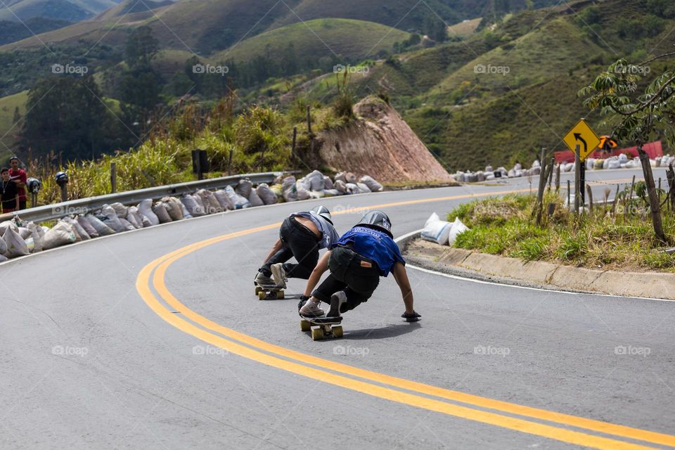 skatista de Downhill