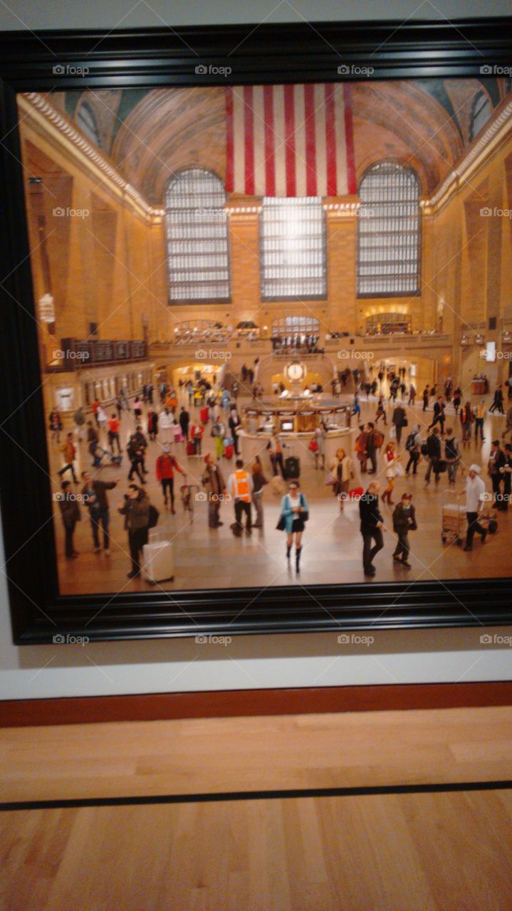 Grand Central Train Station - painting by Stone Roberts