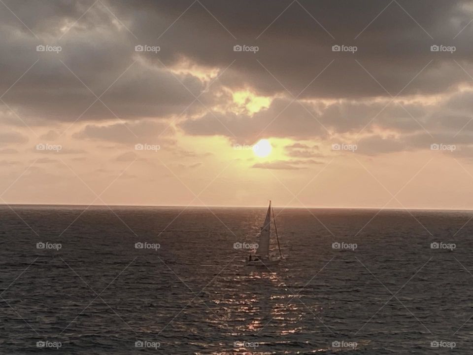 Sailing at Sunset