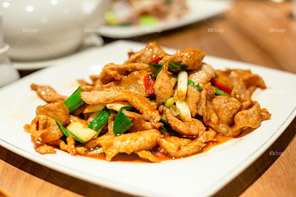 Delicious fried meat dishes