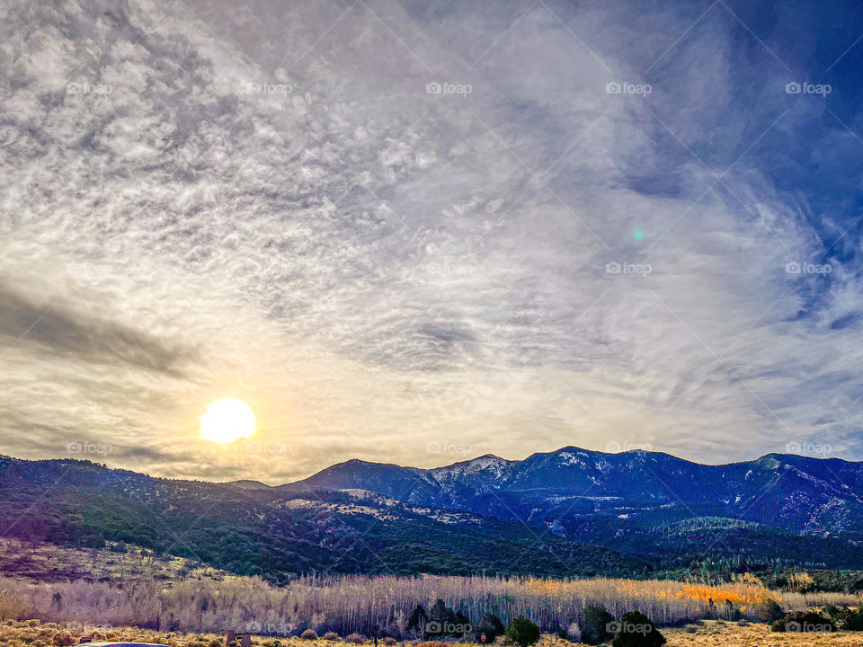 Mountains outside Colorado’s Great Dunes National Park.