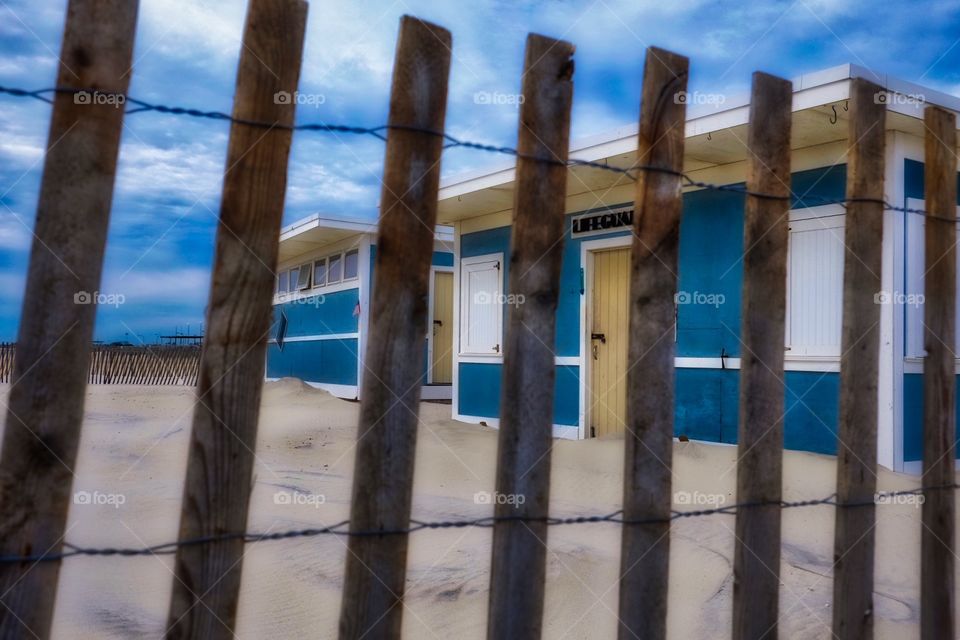 Fence Line On Jones State Park Beach, Beach Photography, Dream Like Landscapes 