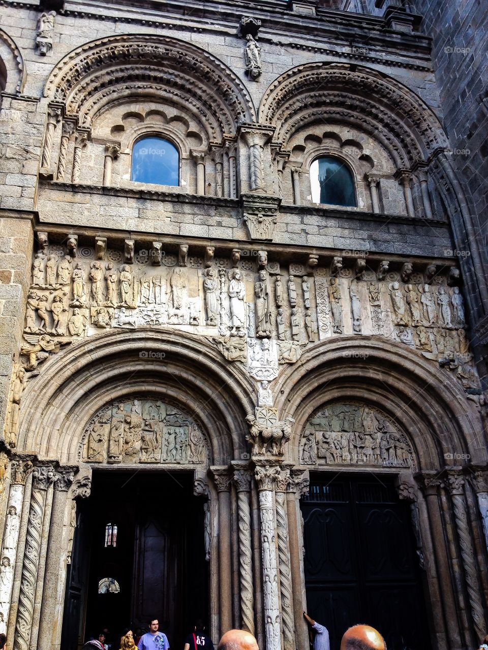 Detalle Fachada Catedral. Detalle Fachada de las Platerias, Catedral de Santiago de Compostela (Santiago de Compostela - Spain)