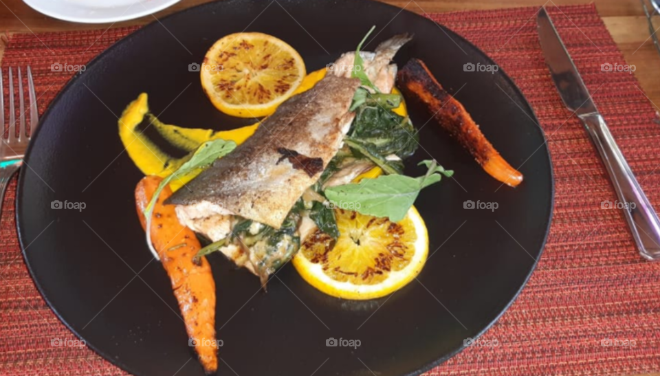 fish with vegetables