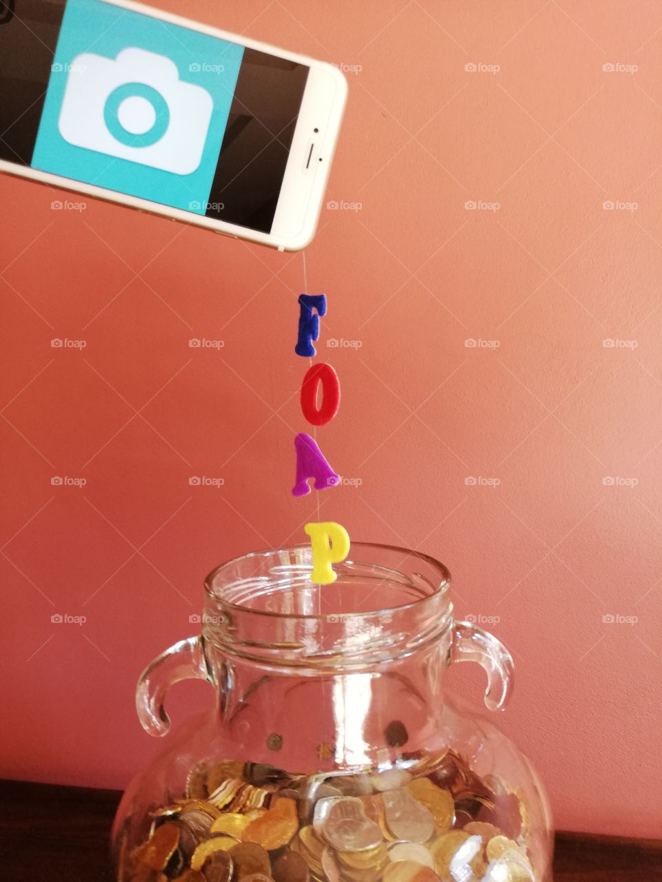 Pouring money with Foap