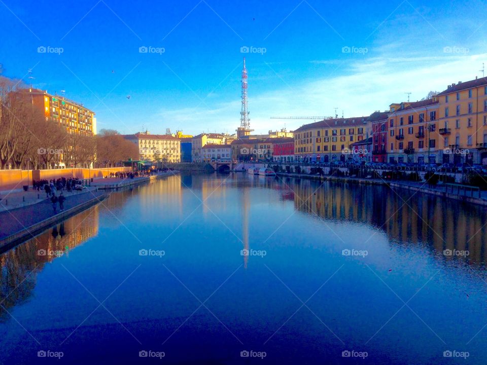 Scenic view of canal