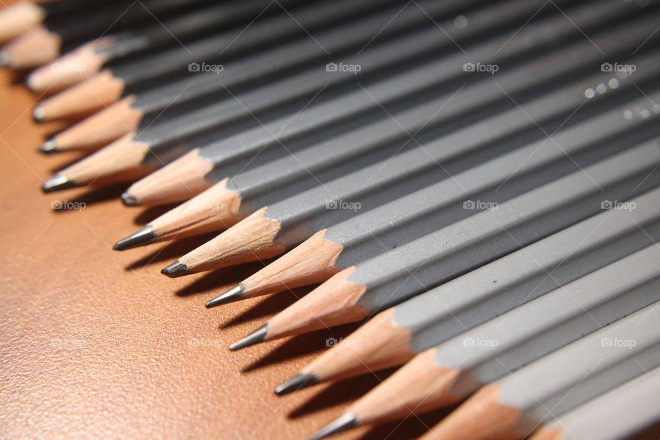 Pencils close up