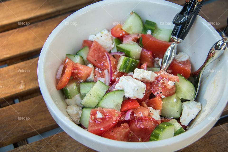 Summer Greek salad 