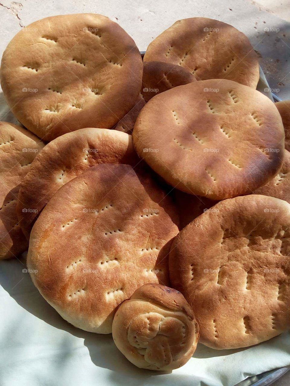 homemade Tunisian bread